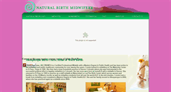 Desktop Screenshot of naturalbirthmidwifery.com